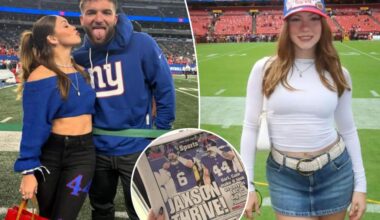 Cam Skattebo's girlfriend gives inside look at first month as NFL WAG