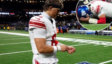 Jaxson Dart got first taste of Giants' woeful culture of losing