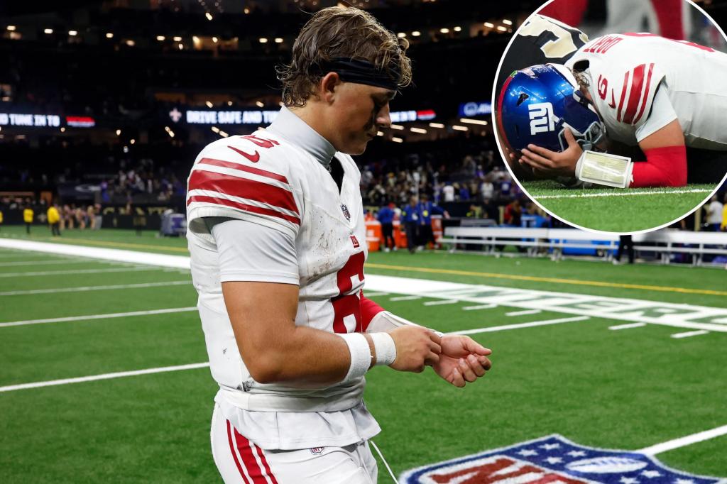 Jaxson Dart got first taste of Giants' woeful culture of losing