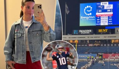Drake Maye’s wife sends short message after Patriots’ shocking ‘SNF’ win over Bills