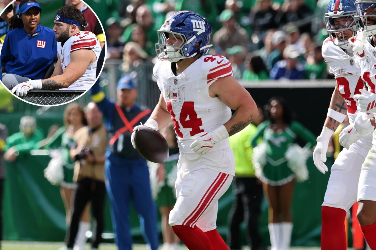 Cam Skattebo is the Giants' energy man even when he can't take the field