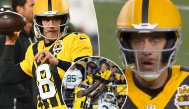 Aaron Rodgers has NSFW reaction to dropped pass in Steelers loss