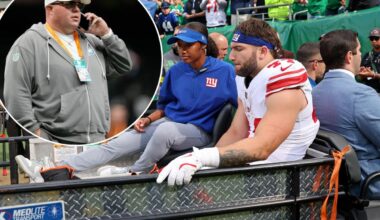 Cam Skattebo got hospital delivery from Eagles' Big Dom