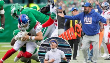 Giants are in the Jaxson Dart danger zone after loss to Eagles