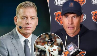 Bears' Ben Johnson takes dig at ESPN's Troy Aikman