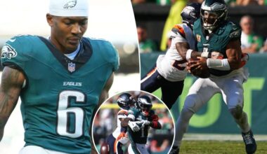 Eagles receivers appear to point finger at Jalen Hurts after loss