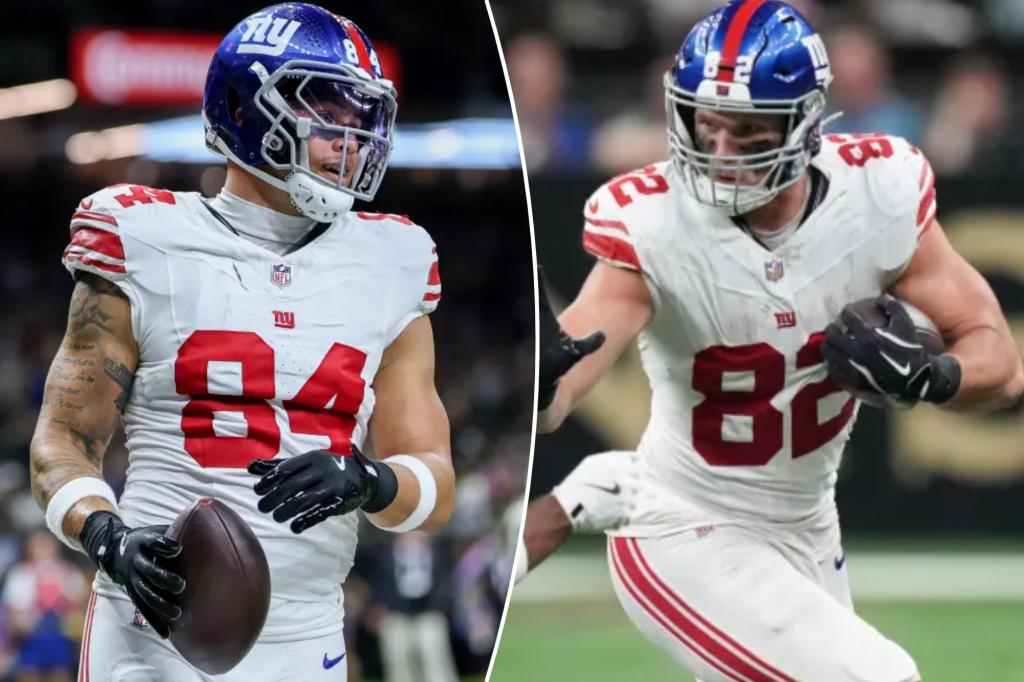 Giants leaning much heavier on tight ends without Malik Nabers