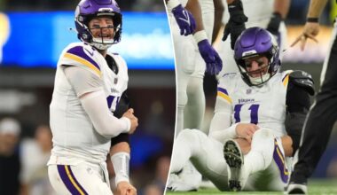 Vikings' Carson Wentz takes blame for playing through season-ending injury