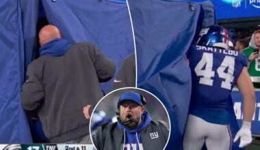 Giants slammed with massive fines — even Cam Skattebo — for Jaxson Dart medical tent flap