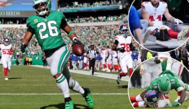 Giants dominated by Eagles in rematch after Cam Skattebo injury