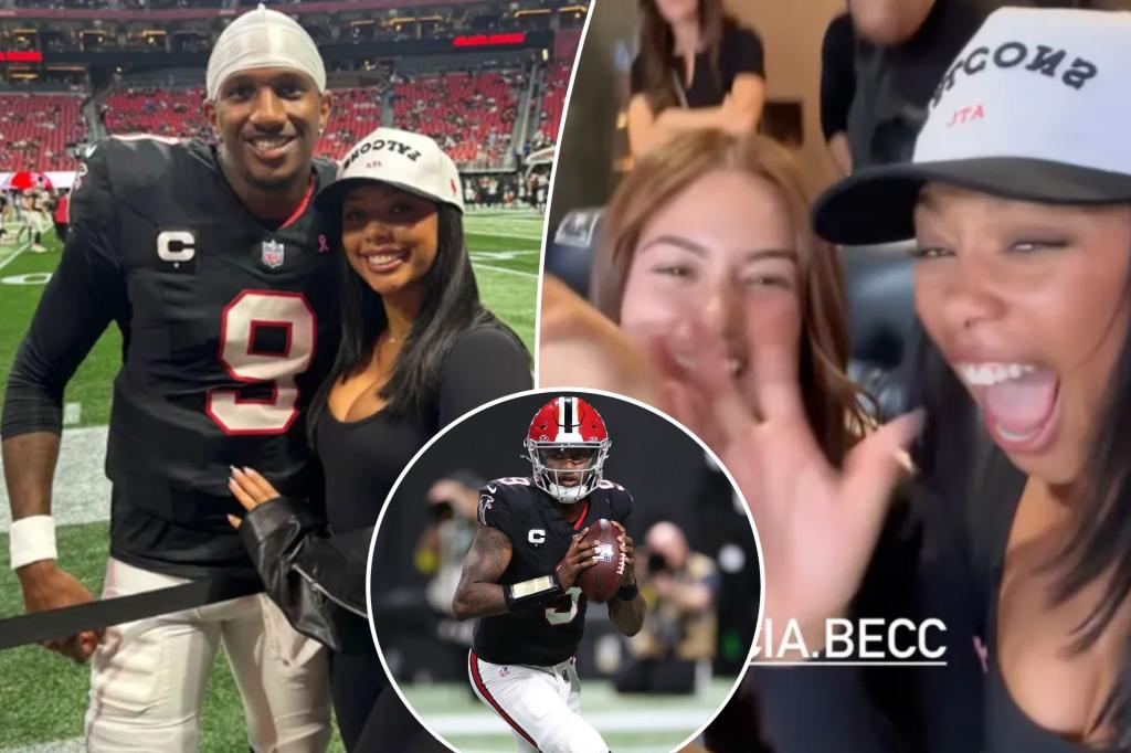 Michael Penix Jr.’s fiancée loses it as Falcons dominate Bills on 'MNF'