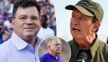 Why Louisiana Gov. has 'got it out for' LSU AD after $54 million Brian Kelly mess