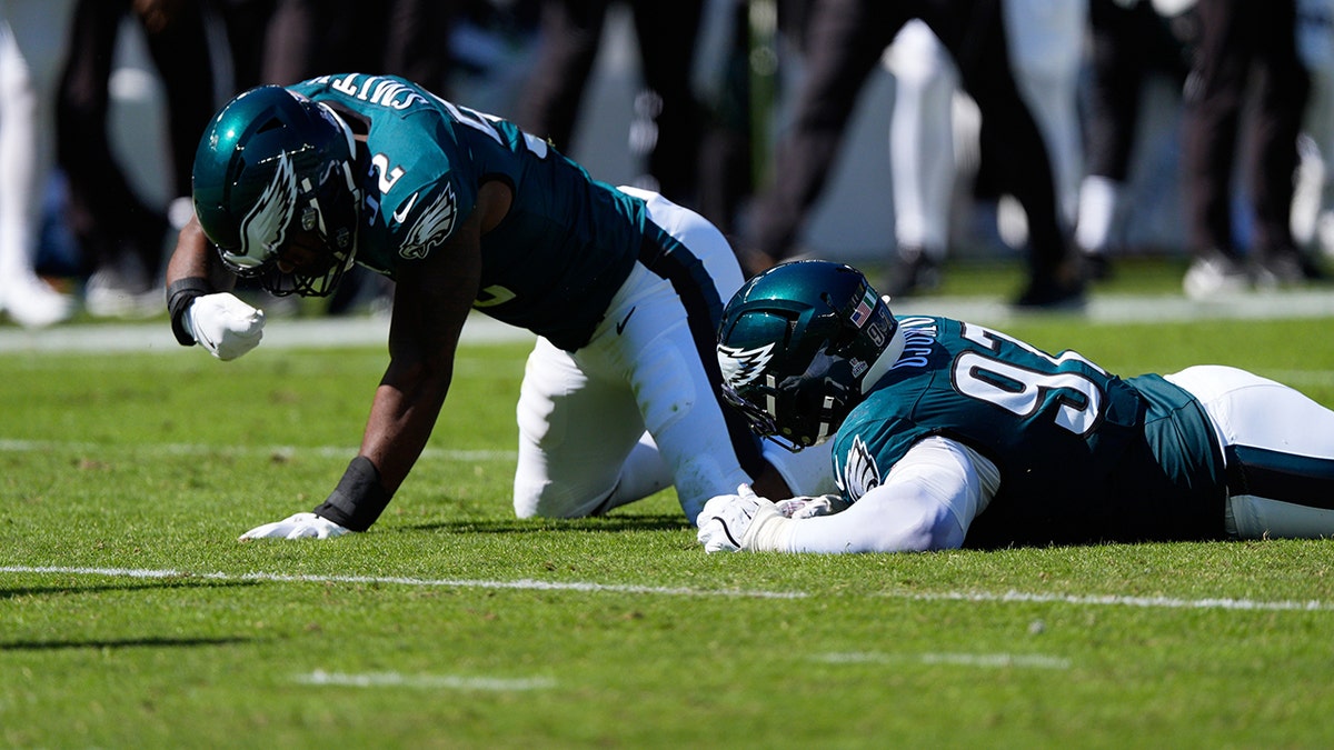 Za'Darius Smith after sacking Bo Nix