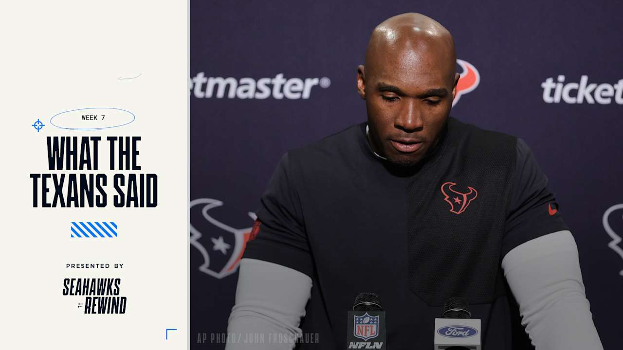 What The Texans Said Following Their 27-19 Loss Vs. The Seahawks