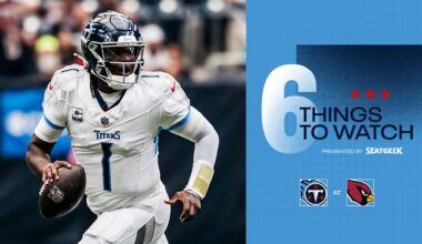 Six Things to Watch for the Titans in Sunday's Game at the Cardinals 