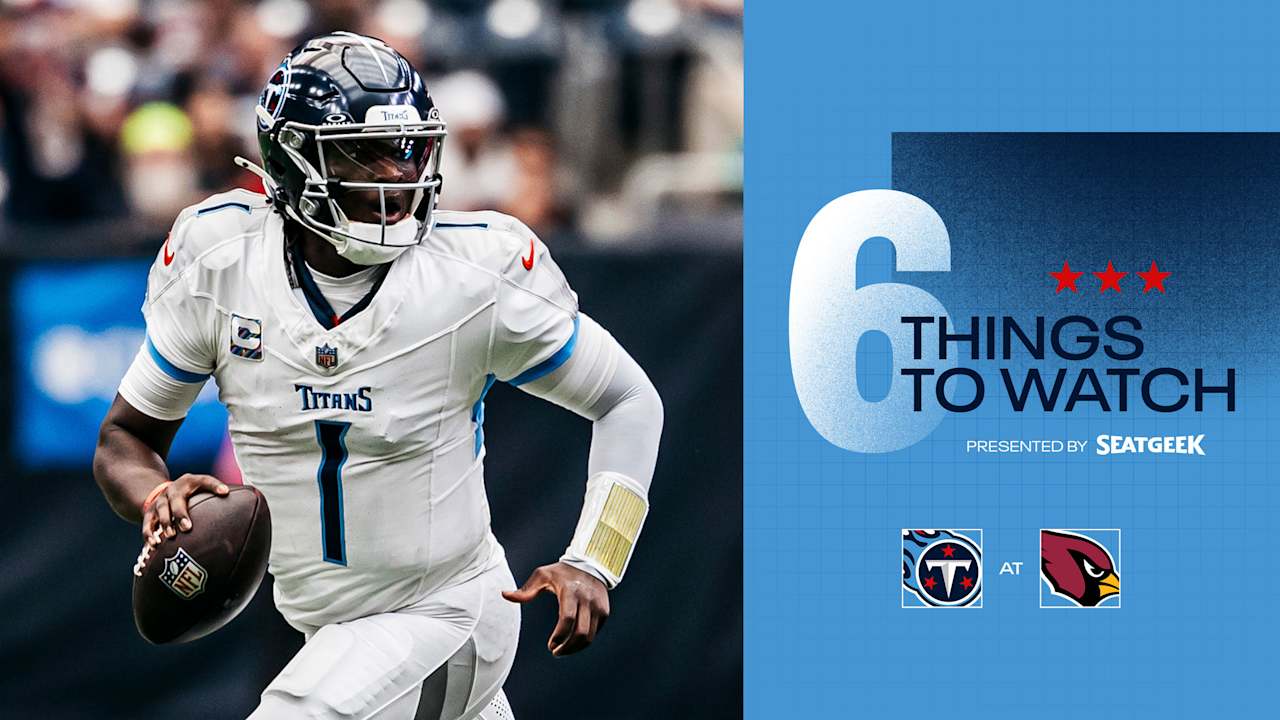 Six Things to Watch for the Titans in Sunday's Game at the Cardinals 