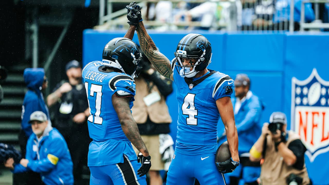 Tetairoa McMillan and Xavier Legette starting to heat up, together