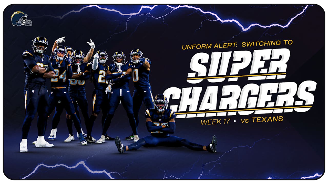 Chargers All-Navy Uniforms Returning for Super Chargers Game vs. Texans