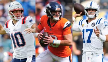 Drake Maye breaks Patriots franchise record; Broncos' Bo Nix proves no lead is safe