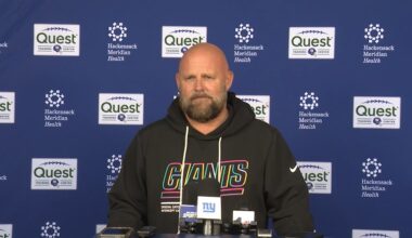 Coach Brian Daboll, QB Jaxson Dart, DL Dexter Lawrence II, OLB Brian Burns, WR Darius Slayton