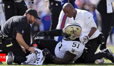 Saints lose guard Cesar Ruiz for 4-6 weeks with high-ankle sprain: Report | NFL News