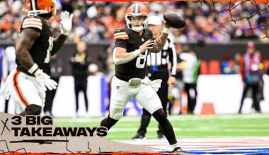 Dillon Gabriel displays poise in first vs. Vikings