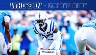 Colts rule out RB Tyler Goodson, CB Kenny Moore II for Week 6 game vs. Arizona Cardinals; WR Alec Pierce clears concussion protocol