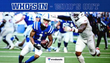 Colts rule out WRs Josh Downs and Ashton Dulin, CB Charvarius Ward Sr. for Week 7 game vs. Los Angeles Chargers