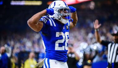 Jonathan Taylor nominated for Week 8 FedEx Ground Player of the Week