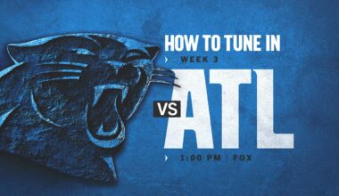 How to watch, listen and follow: Carolina vs. Atlanta in Week 3 - Panthers.com