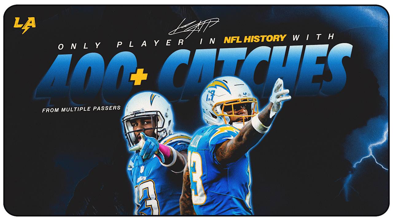 Chargers Wide Receiver Keenan Allen Joins Exclusive 400-400 Club in Week 6