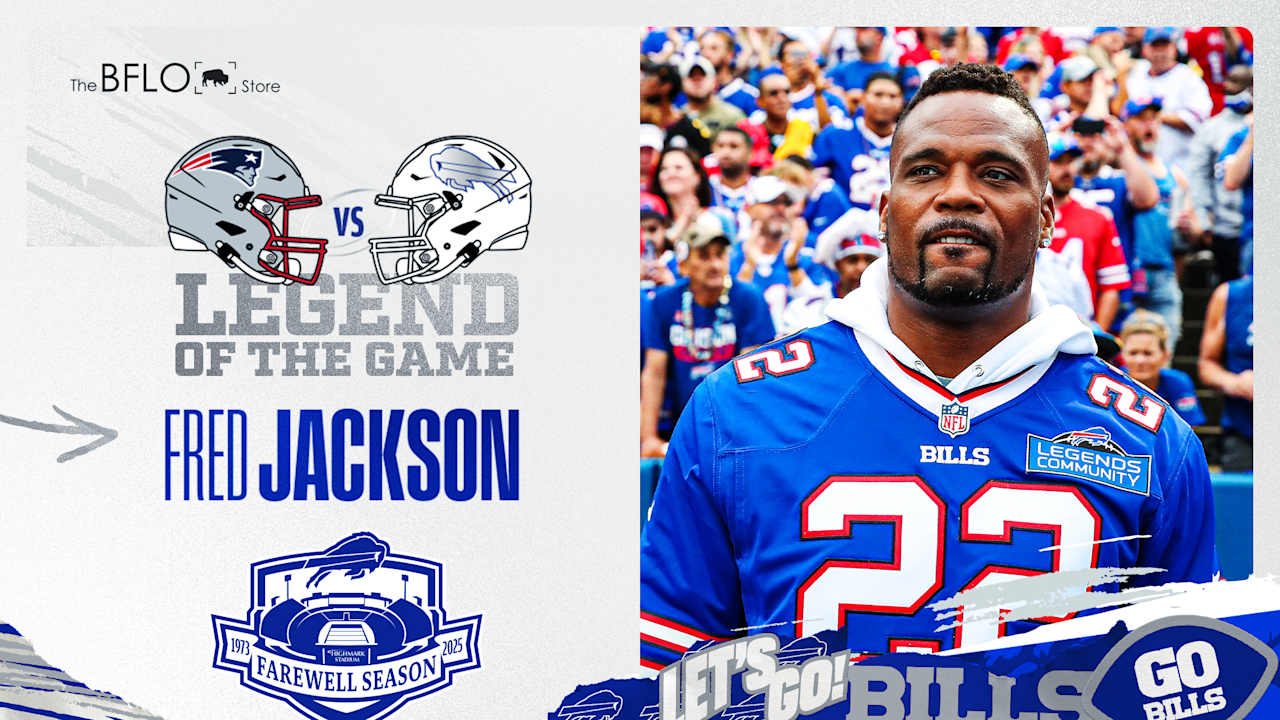 Fred Jackson announced as Legend of the Game for Bills vs. Patriots