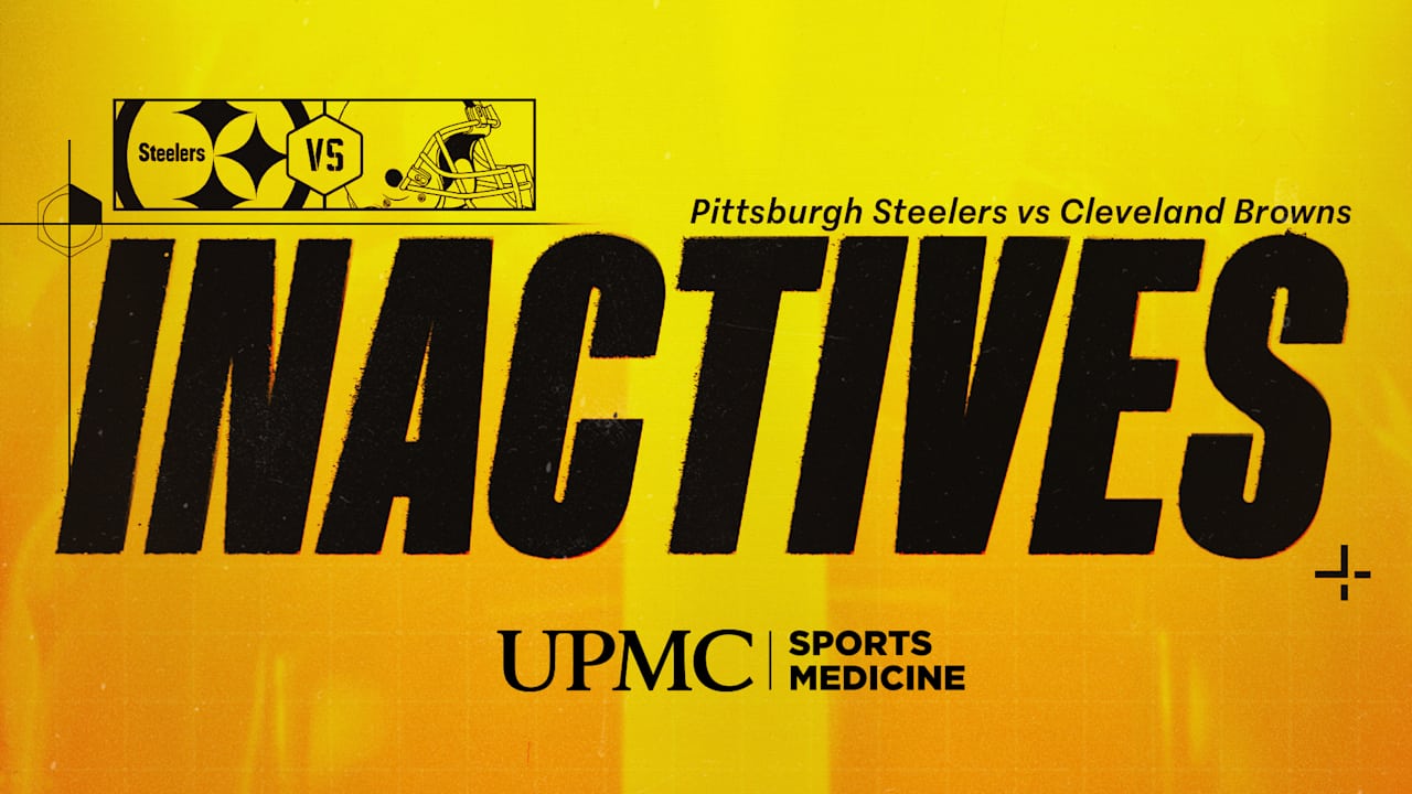 Steelers inactives for Week 6 vs Browns