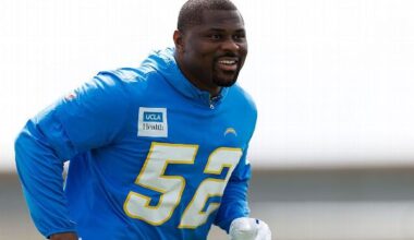 Chargers activate LBs Mack, Perryman ahead of Colts matchup