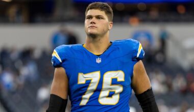 Chargers LT Joe Alt (high right ankle sprain) won't play Sun.