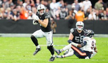 Raiders tight end Brock Bowers to miss second straight game