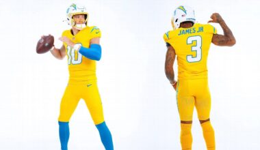NFL Week 7 uniforms: Chargers debut 'Charger Power' alternate look