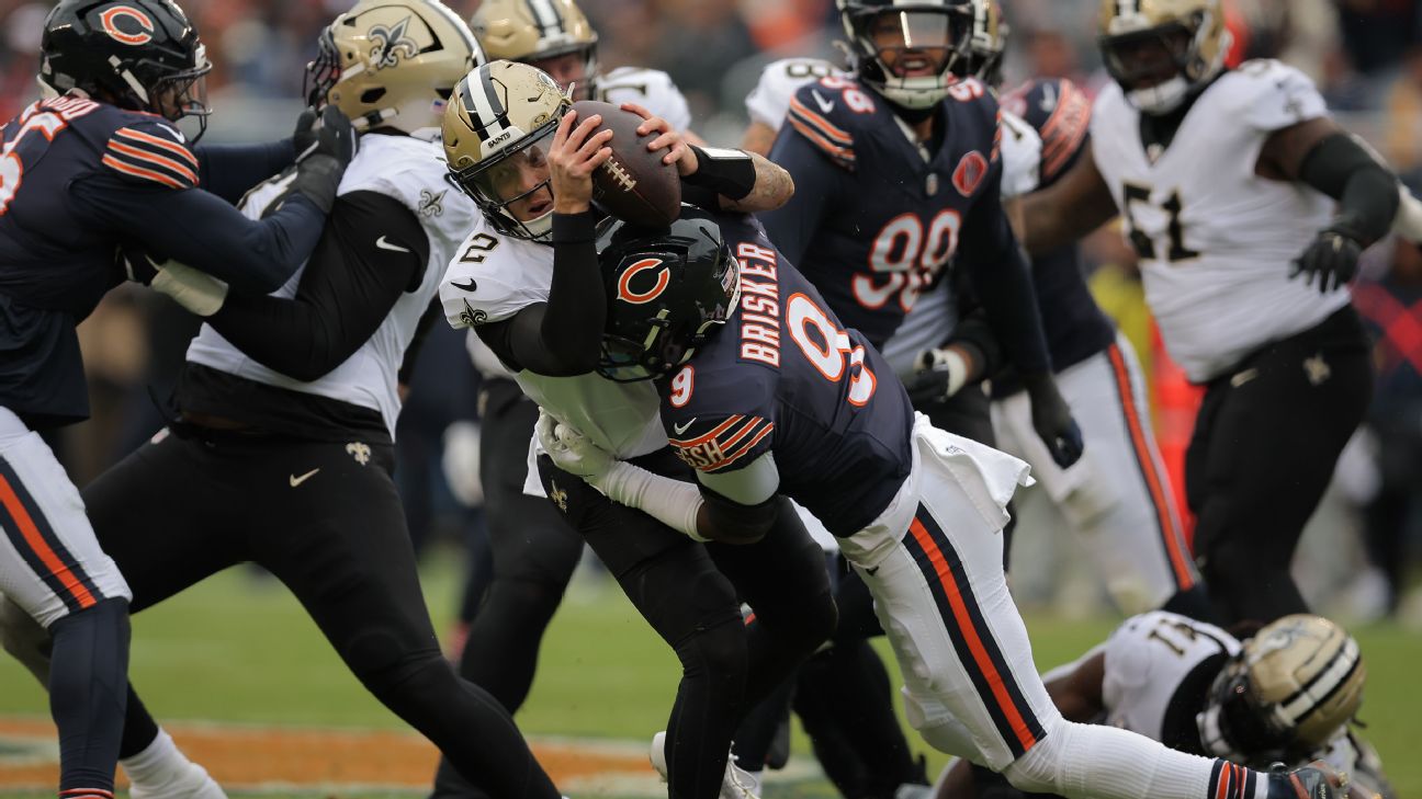 Bears' 16 takeaways (4 Sunday) lead NFL, spur 4-game win streak