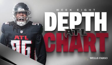 Falcons' Week 8 depth chart released