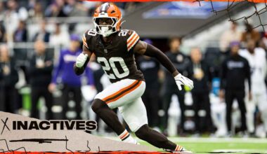Browns announce inactives for Week 6 vs. the Steelers - Cleveland Browns