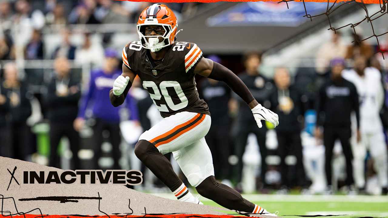 Browns announce inactives for Week 6 vs. the Steelers - Cleveland Browns