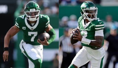 Jets' Aaron Glenn undecided on whether Justin Fields or Tyrod Taylor will start against Bengals