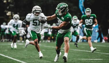 Trust Growing Between TE Mason Taylor and QB Justin Fields
