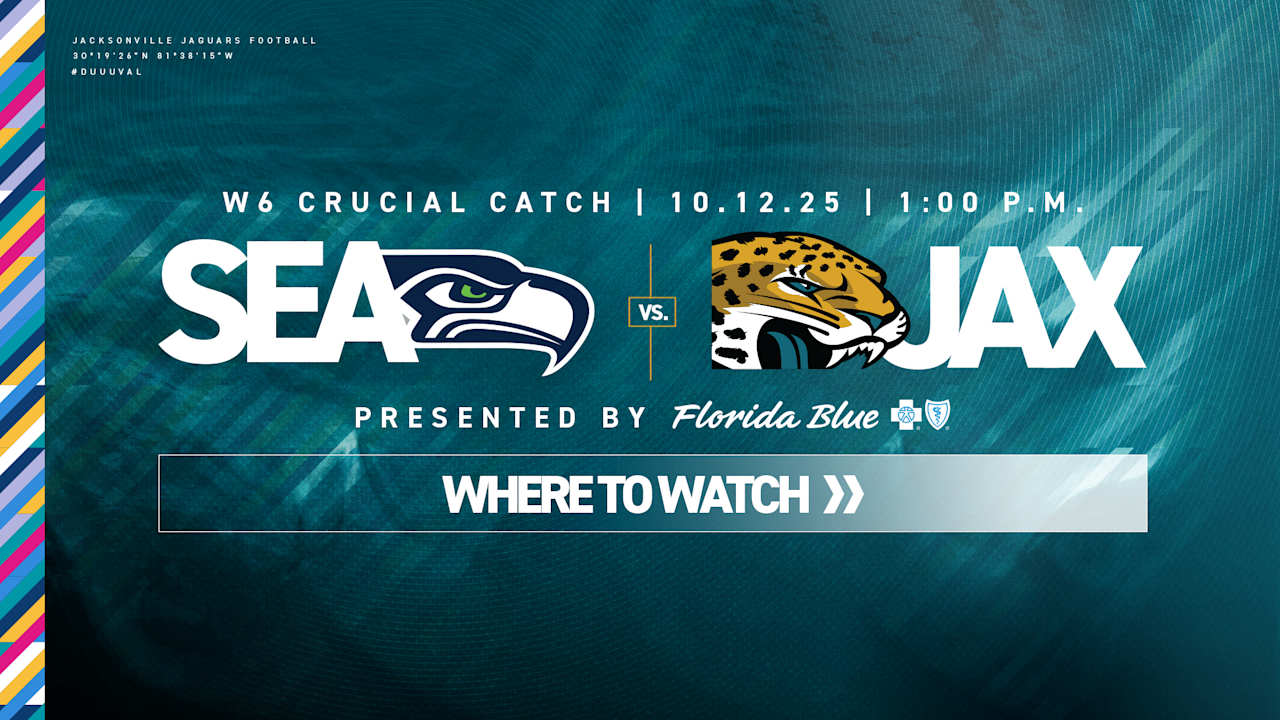 Week 6, How to Watch Seattle Seahawks vs. Jacksonville Jaguars