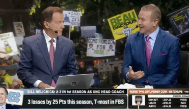 'College GameDay' set defends Bill Belichick amidst UNC disaster