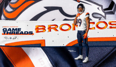 Broncos to wear Summit White jerseys, Midnight Navy pants and socks vs. Eagles