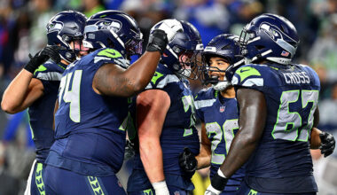 Seattle Seahawks Zach Charbonnet...