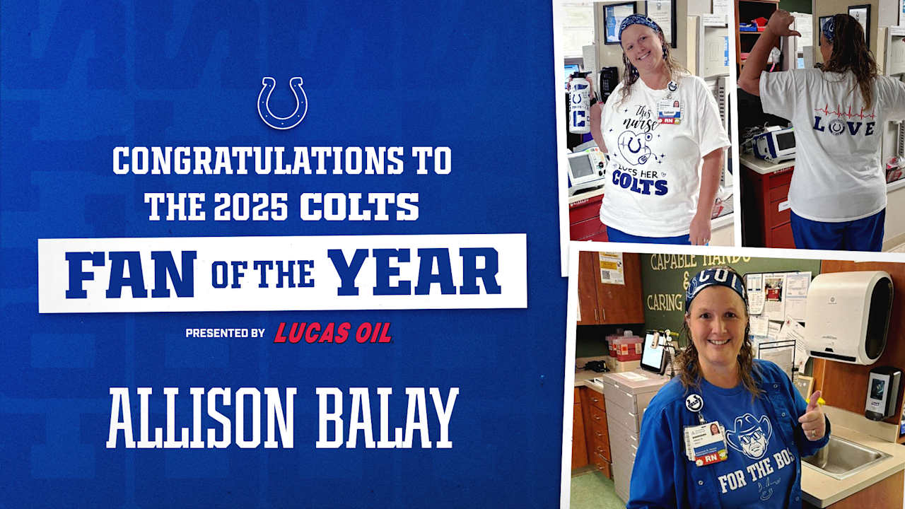 Allison Balay of Indianapolis Named 2025 Colts 'Fan of the Year'