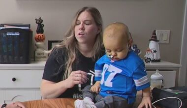 1-year-old in need of a new liver gets attention from the Detroit Lions
