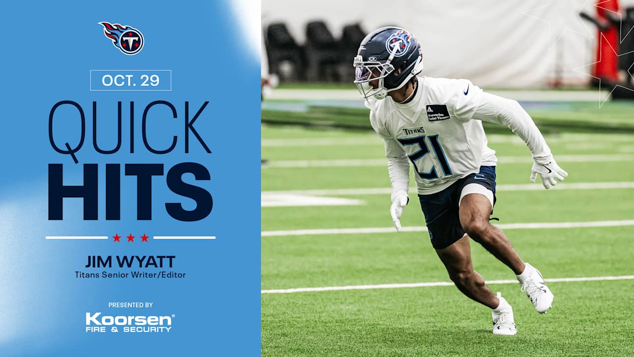 Quick Hits After Wednesday's Titans Practice 